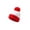 Red, variant on Bexdxz Red White Striped Christmas Knit Beanie Hat with Pom‑Pom, Warm Winter Festive Costume Party Cap for Men Women Deep Red