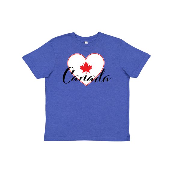 Inktastic Canada-heart and Maple Leaf Youth T-Shirt