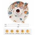 thumbnail image 6 of 15 Inch Round Placemats Set of 6, Orange Blue Pumpkins Fall Non Slip Heat Insulation PP Table Mats, Weeping Botanical Thanksgiving Rustic Washable Place Mats for Kitchen Dining Party Table Decor, 6 of 7