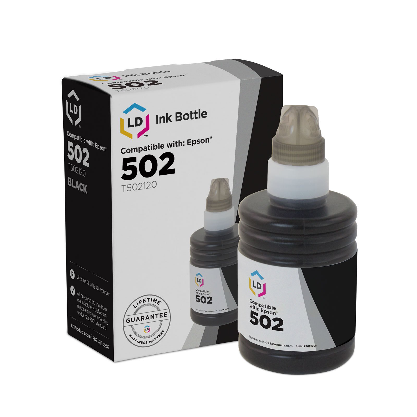 LD Products Compatible Replacements for Epson 502, Set of 4 Ink Bottles - image 2 of 5