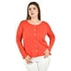 thumbnail image 1 of Blusa con espalda de encaje Roman Fashion / Tallas Extras, 1552 (Naranja) naranja 42, 1 of 6