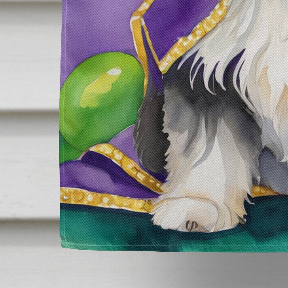 Havanese King of Mardi Gras House Flag 28 in x 40 in