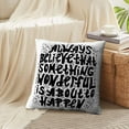 thumbnail image 4 of LALILO Throw Pillow Covers Lettering Quote Wonderful Art Banner Cushion Cover 18" x 18", 2 Pack, 4 of 6