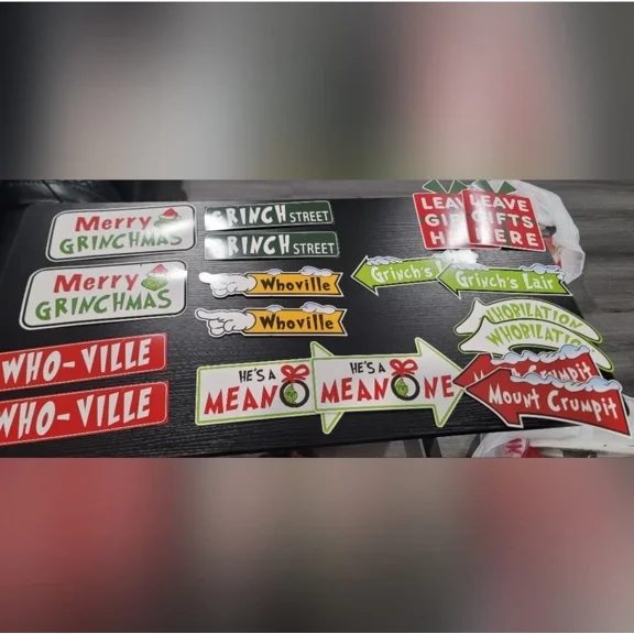 18Pcs Grin*H Christmas Ornaments For Christmas Tree Decor Whoville G1