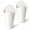 White, variant on Set of 2 White Metal Wall Mounted Planters Hanging Vase for Decor
