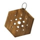 thumbnail image 5 of Maceta de pared con soporte de helecho de cuerno de ciervo que ahorra espacio para plantas verticales, maceta colgante resistente con de madera Hexagonal, 5 of 8
