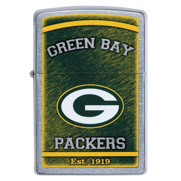Zippo NFL Green Bay Packers Street Chrome Pocket Lighter - Walmart.com