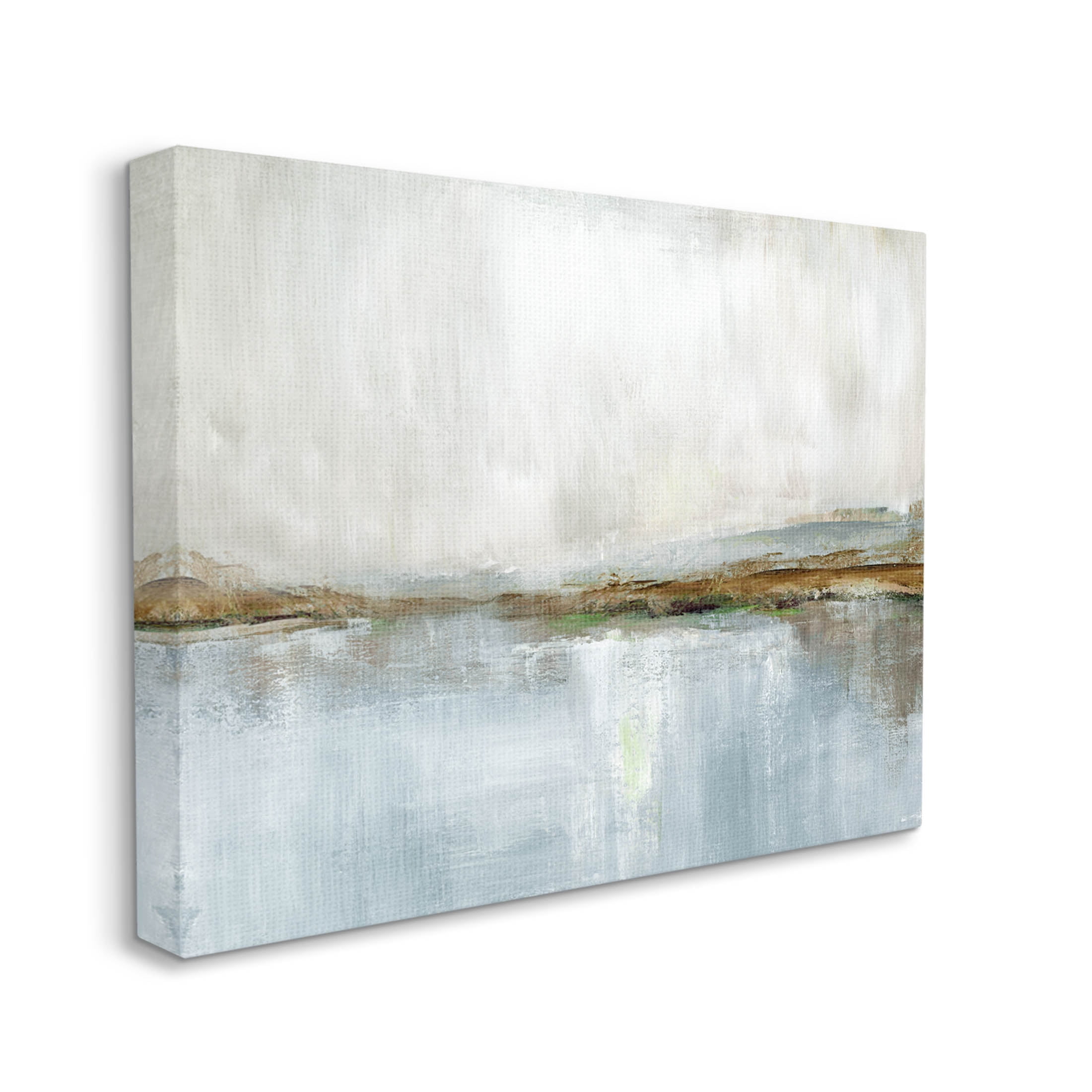 Cloudy Abstract Landscape Scene Abstract Painting Gallery Wrapped Canvas Print Wall Art