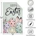 thumbnail image 4 of Easter Wreath Flowers Kitchen Dish Towels Set of 1 Absorbent Hand Towels, Lint-Free 18"x28" Branches Eggs Rabbit Fast Drying Hanging Dishcloths for Cooking Baking Home Clean, 4 of 6