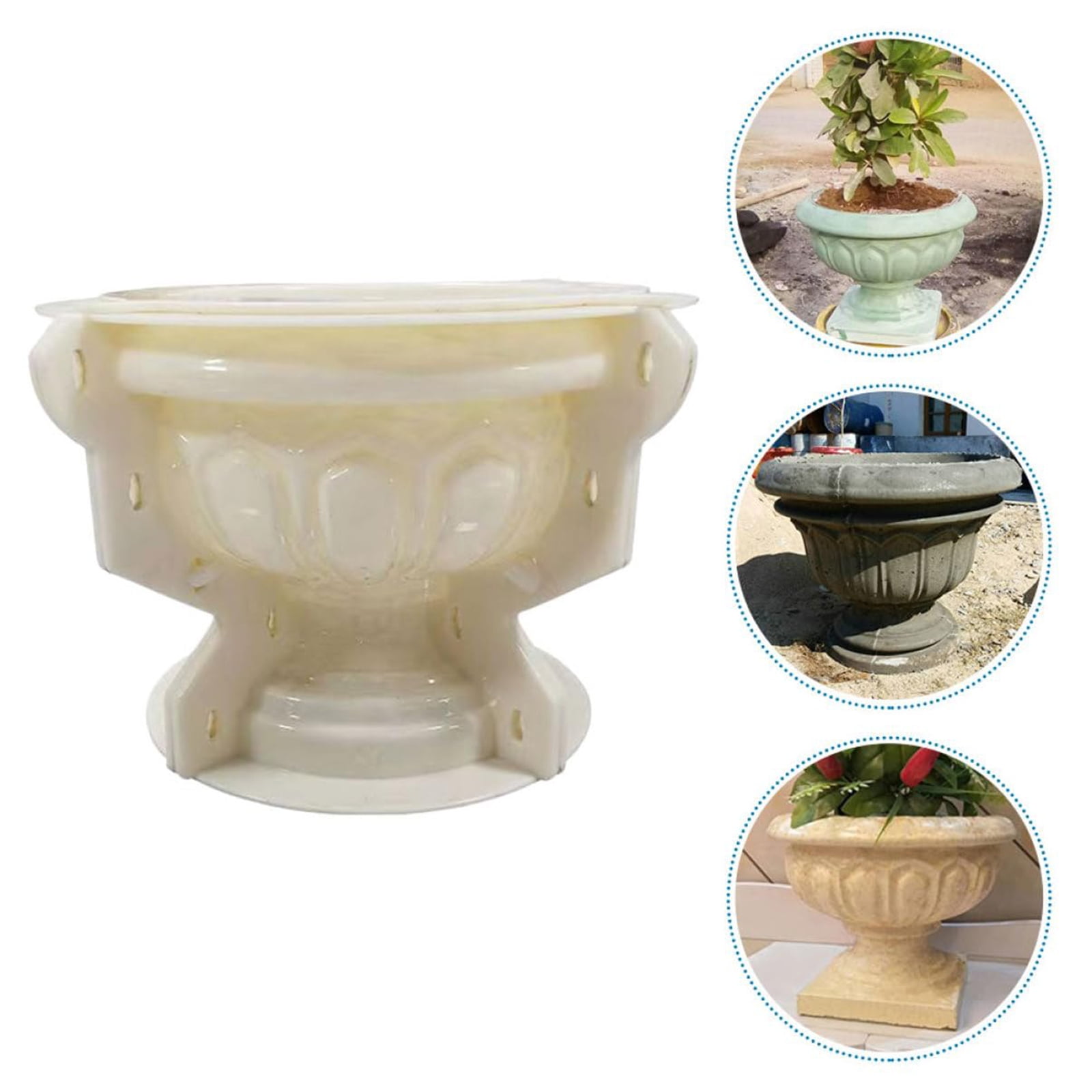 ROCKROK Flower Mold Cement Concrete Mould Large Planter Making Vase Resin Soap Storage Box Moulds