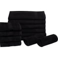 thumbnail image 4 of Gold Textiles 100% Cotton Salon Towels 24-Pack Black 16x27 inches Soft Absorbent Quick Dry, 4 of 6