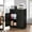 Black + Metal + Metal, variant on Metal Vertical File Cabinet with Lock, 3 Drawer Steel Filing Cabinet for Home Office, Anti-Tilt Storage Organizer for A4 Letter Legal Size Documents