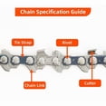 thumbnail image 4 of Pack 8 Inch Mini Chainsaw Chains for 8 Inch Cordless Portable Electric Chainsaw, 4 of 4