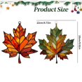 thumbnail image 3 of Stained Glass Style Maple Leaf Suncatcher, Set of 6, 4.7 x 5.9 Inch, Fall Window Hanging Ornament for Thanksgiving Harvest Decor & Gifts, 3 of 5