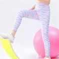 thumbnail image 4 of Girls Athletic Leggings Kids Yoga Pants Tennis Runnig Workout Footless Active Legging Pants 3-12Y, 4 of 7