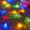 thumbnail image 5 of Guirnalda de luces LED de hierro forjado con hojas doradas, guirnalda de luces LED huecas con hojas doradas, longitud total de 5 m, 50 LED de color blanco cálido., 5 of 5