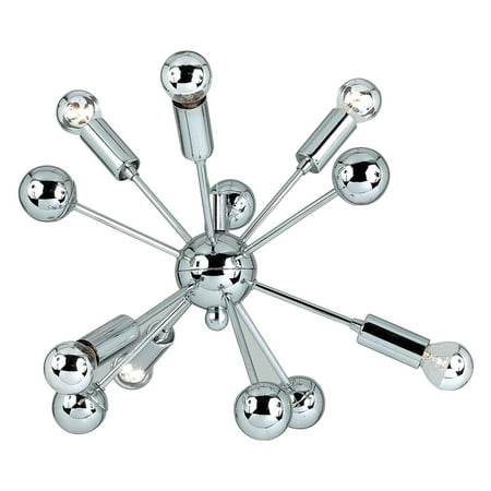 Af Lighting Supernova 6 Light Mini Chandelier Chrome Af Lighting Supernova 6 Light Mini Chandelier Chrome