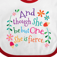 thumbnail image 4 of Inktastic 1st Birthday 1 Year Old Girl She is Fierce Girls Baby Bib, 4 of 4