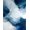 Blue White Gold, Pattern 11, variant on ODIKA 8'x10' Washable Area Rug Durable, Non-Slip Abstract Modern Interlocking Shapes With Minimalist Wave Motif for Living Room, Under Sectional, Family