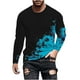 thumbnail image 2 of Blusas y camisas de manga larga y cuello redondo para hombre, camisetas informales con estampado de cuello redondo, blusas de manga corta para hombre, 2 of 5