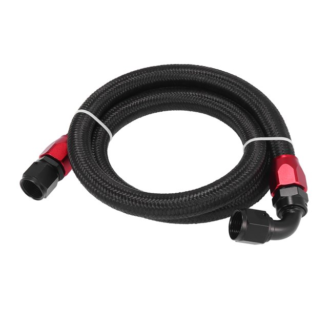 Coche Nylon Trenzado Malla Manguera 3.2 Pies 5/8" Combustible Línea Aceite Gas Manguera Negro