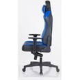 thumbnail image 3 of Wide High Back Gaming Office Chair with Firm Headrest Pillow Support Kappa - Blue & Black, 3 of 9