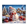 thumbnail image 2 of Polyester Christmas Garage Banner 96x84 In, HD Digital Outdoor Holiday Decor Flag, Santa Snowman Christmas Tree Yard for Home Party, 2 of 8