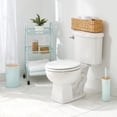 thumbnail image 2 of mDesign Woven Hyacinth Narrow Bathroom Toilet Tank Storage Basket, Natural/Tan, 2 of 7