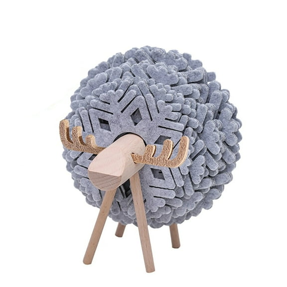 Qiopertar Under $5 Sheep Shape Cup Coasters Set, Non Slip Felt Insulated Pads for Table Protection, Cute Drink Coaster Mats
