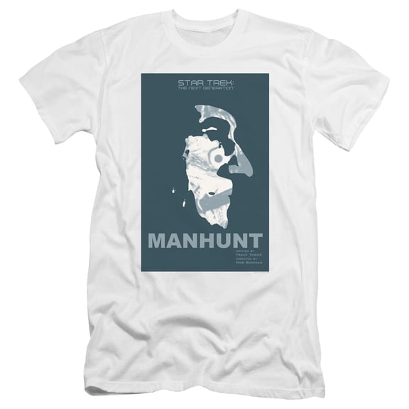 Star Trek Tng Season 2 Episode 19 Premium Canvas Adult Slim Fit 30/1 T-Shirt White