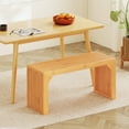 thumbnail image 2 of Costway 2 PCS Bamboo Dining Bench 36" Long Entryway Bench Indoor Outdoor Solid Wood Bench, 2 of 10