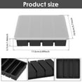 thumbnail image 5 of Trianu Silicone Freezer Tray, Ice Cube Tray, Silicone Soup Freezer Molds, Flexible Silicone Food Freezer Tray for Freezing Soup Sauce Leftovers (Black), 5 of 7