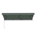 thumbnail image 4 of Semi-Cassette Motorized LED Luxury Patio Awning - 16 x 10 Ft - Forest Green - Moroccan Collection, 4 of 7