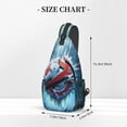 thumbnail image 3 of Ghostbusters Frozen Empire Crossbody Shoulder Bag Backpack Sling Cross Chest Bag Diagonally Daypack Travel Hiking, 3 of 9