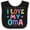 Black and White, variant on I Love My Oma Granddaughter Girls Baby Bib