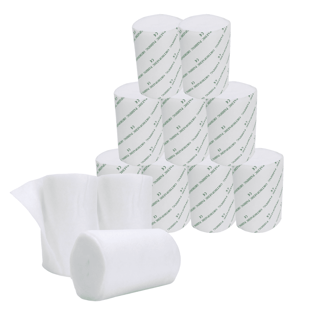 Cast Padding 72 Rolls 4” x 12ft, Individually Wrapped, Undercast Padding, Gauze Bandage for Halloween Wrap Bandage Art Projects, Body Casts, Mask Making, Hobby Craft, Wound Care, Orthopedic