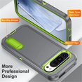 thumbnail image 4 of for Google Pixel 9 Case, Google Pixel 9 Phone Case with Built in Kickstand, Shockproof/Dustproof/Drop Proof Heavy Duty Military-Grade Rugged Protective Cover for Google Pixel 9,Grey, 4 of 9