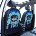 thumbnail image 5 of Uemuo Halloween Trick Or Treat Printed Car Back Seat Protector,2 Pcs Backseat Car Organizer, Kick Mats Back Seat Protector , Back Seat Organizer for Kids, 5 of 8