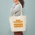 thumbnail image 3 of CafePress - Med Student Powered By Pumpkin Spice Tote Bag - Unisex Canvas Tote Bag, Beige, 1-Piece, 3 of 7