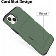 thumbnail image 2 of for iPhone 12 Pro Case with Card Holder Slot, [Heavy Duty  Grade Protection] [Dual Layers Shockproof] [Hidden Wallet] for Men & Women Green, 2 of 12