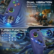 Beboncool Mobile Game Controller for iOS Android, Hall Effect Joystick, RGB Light, Turbo, Dual Vibration, 8H Battery