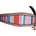 thumbnail image 4 of Hilason Western Horse Headstall Bridle American Leather Tan Serape Print, 4 of 5