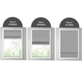 thumbnail image 5 of JERFIT Cordless Roman Shade for Windows, Taupe Basketweave Textured Fabric, Room Darkening Thermal Insulation Blackout Window Treatment, Inside or Outside Mount, 33" W x 64" L, 5 of 10