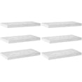 thumbnail image 1 of Repisas Flotantes Montadas en la Pared Negras para Baño, Dormitorio y Cocina - Estantes de Almacenamiento y Decoración de Habitación con Capacidad de 10kg,Repisa Colgante para Almacenamiento-6pack, 1 of 8
