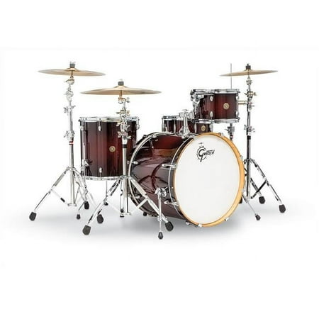 Gretsch Import 775156 Catalina Maple Shell Pack for Drum - 22-12-16-14, Deep Cherry Burst - 4 Piece