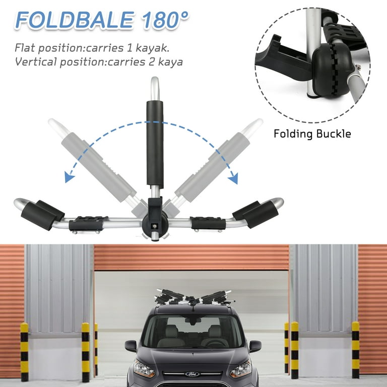 KARMAS PRODUCT 2 in 1 Kayak Roof Rack for 2 Kayaks Folding