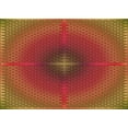 thumbnail image 1 of Ahgly Company Tapis d'Intérieur Lavables en Machine, Rectangle Rouge de Transition, 8' x 12', 1 of 7