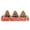 Brown, variant on Zmeidao 3Pcs Christmas Tealight Candles, Christmas Decorative Candles, Pine Cones, Christmas Tree, House Candles Gifts for Christmas Decor Party Bedroom Room Table Decorations