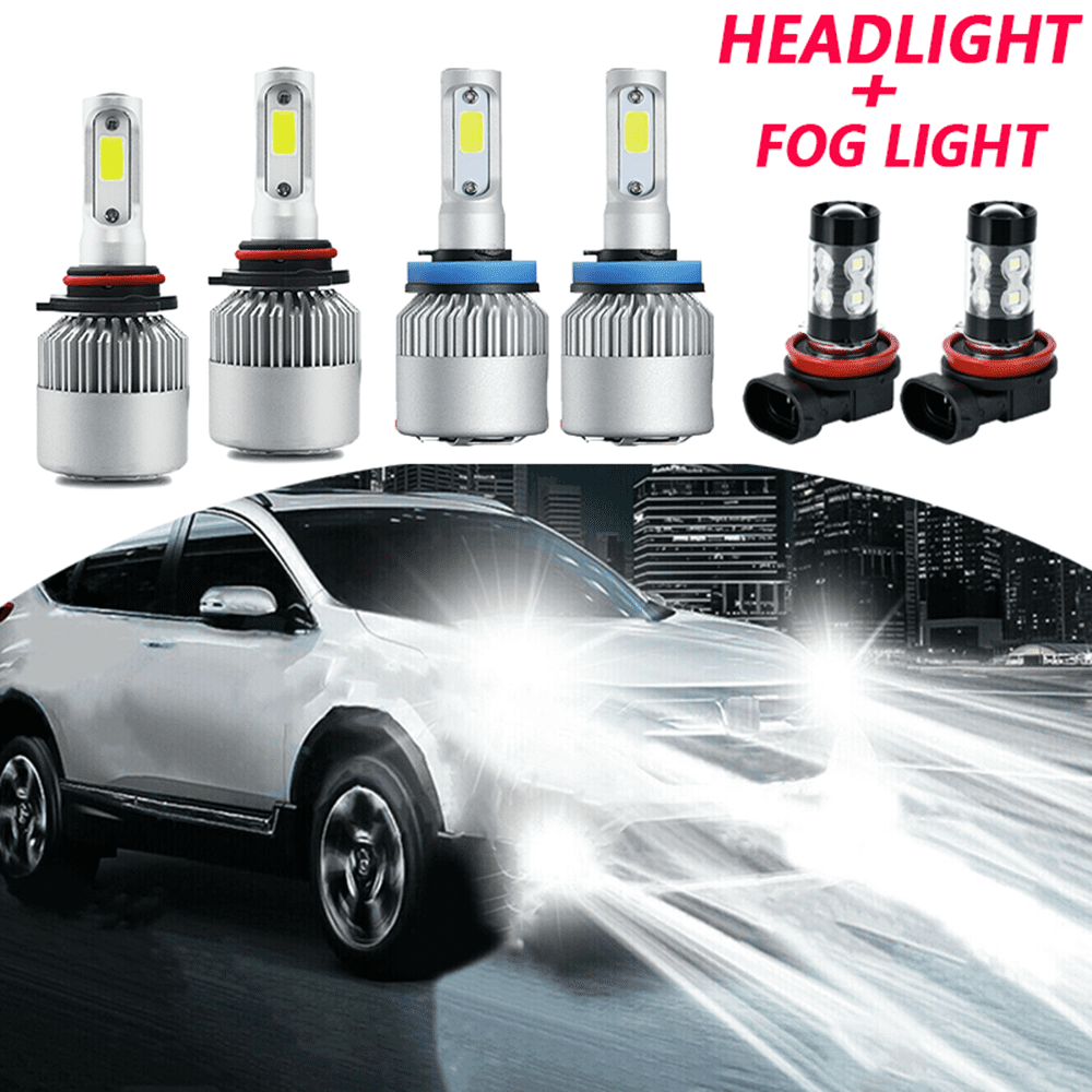 Hi/Lo 9005 H11 LED Headlight H8 Fog Light Combo Kit for Honda CR-V 2015-2017 