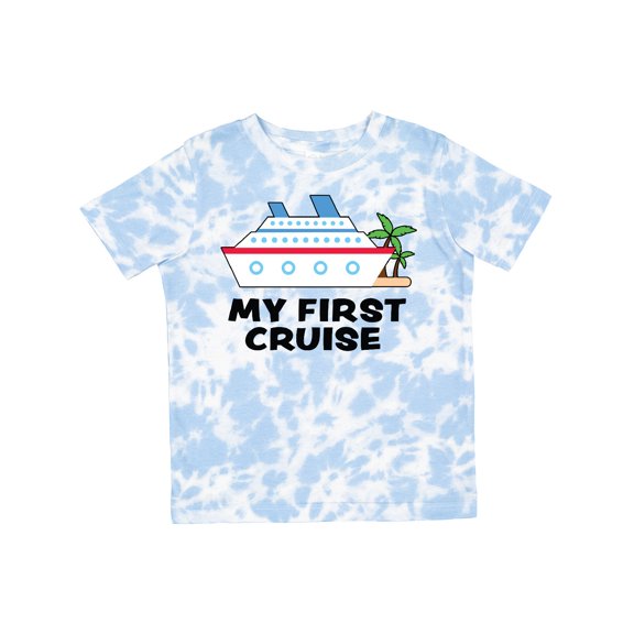 Inktastic My First Cruise with Cruise Ship and Palm Trees Boys or Girls Toddler T-Shirt